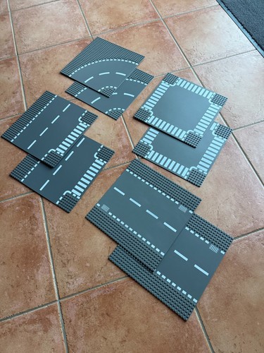 Lego straßenplatten road - 8x,