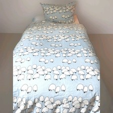 ? Kuschelige Winter Bieber-Bettwäsche Schafe 100%BAUMWOLLE 140x200 cm