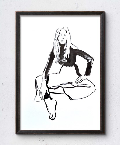 Original moderne kunst - moderne,