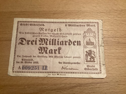 Notgeld drei milliarden - notgeld,