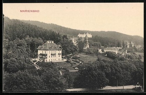 Ansichtskarte marienbad - ansichtskarte,