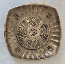 Bronze, Messing Teller, Bauern