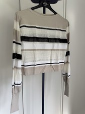 SARAH PACINI Feinstrickpullover Damen creme Casual-Look