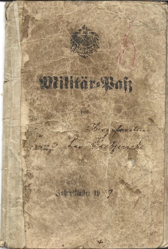 Militärpass 1897 obgfr f - militärpass, obgfr.