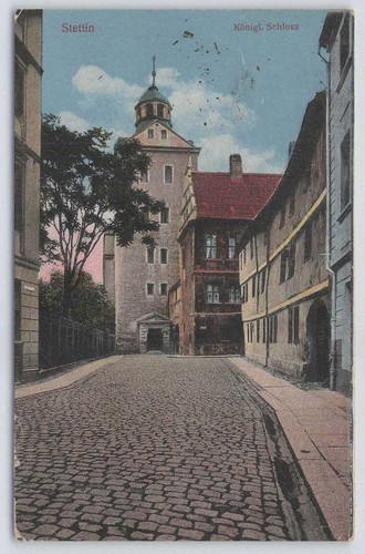 Ansichtskarte stettin königl - stettin,