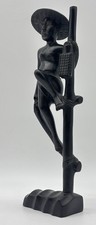 Vintage eben holz fischer mann - vintage,
