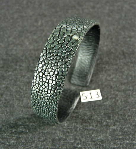 513 rochenleder armreif 5 - rochenleder, 1,5