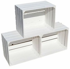 3 x NEUE weiße Obstkiste