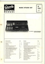 GRAETZ Service-Manual für MUSIC STUDIO 307,  1977