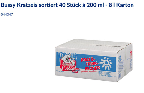 Bussy kratzeis mix 40x200ml - bussy,