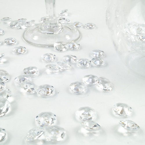 100 dekosteine klar - 100, diamanten