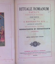 Rituale Romanum, Pauli V. Pontificis Maximi Jussu editum et a Benedicto XIV. act