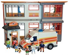 Playmobil Krankenhaus (6657) + Krankenwagen (6685)+ Kinderarzt (70818)