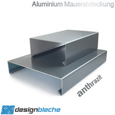 Mauerabdeckung Blech anthrazit Attikablech Mauerschutz U Profil Auswahl bis 3m