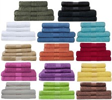 2/4er SET FROTTEE HANDTÜCHER DUSCHTÜCHER GÄSTETÜCHER 500g BADEZIMMER