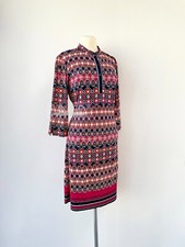 Laundry by Shelli Segal Designerkleid Gr S retro Vintage 70s 70er gemustert