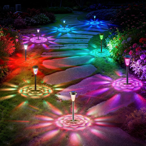 Solar gartenleuchten 8er set - solar-gartenleuchten,