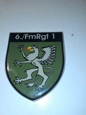 Wappenplakette Bw Heer 6./FmRgt 1 Rotenburg/Wümme