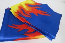 2 Teilige Hochglanz Satinbettwäsche  Polyester  135 x 200 cm,  Flammen **2*