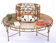 Rundbank Metall wetterfest