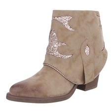 Damen Cowboyboots mit Glitzer