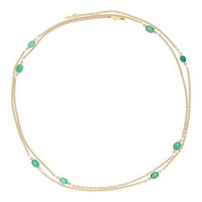 Goldkette 750 Smaragd &