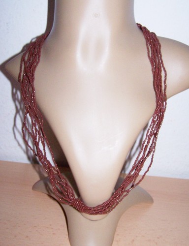 Damen halskette braun - halskette, -braun-