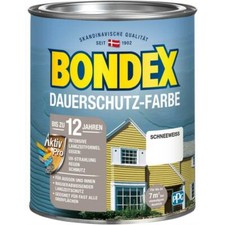 Bondex Dauerschutz-Farbe 0,75 Liter Schneeweiss NEUWARE Art.Nr. 4256-800-3