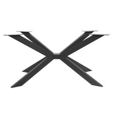 1x TISCHGESTELL KREUZ Tischkufen Schwerlast Tischbein Design metall Kreuzgestell