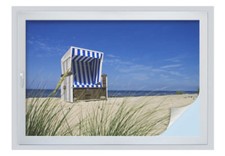 Sichtschutzfolie Strandkorb selbstklebend Fensterfolie Milchglasfolie Deko