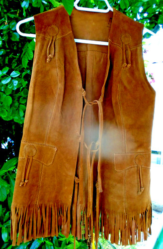 Damen weste vintage - damen, leder