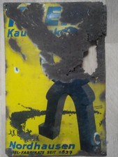 Emailleschild Reklameschild Blechschild KNEIFF KAUTABAK NORDHAUSEN für Bastler