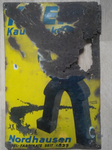 Emailleschild reklameschild - emailleschild,