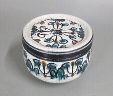 Abstrakte Dose mit Craquelé Glasur KARLSRUHER MAJOLIKA Liedke 