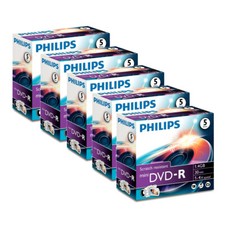 25x Philips 8cm Mini DVD-R 1,4 GB Rohlinge 30 Minuten max. 4x Speed im Jewelcase