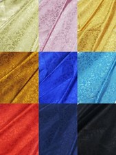 1 Meter Blumen Damast Jacquard