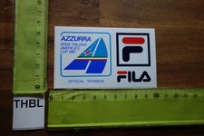 Alter Aufkleber Wassersport Surfbrett Surfen Segelboot Segeln AZZURRA SFIDA 1987