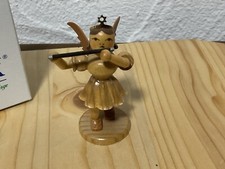 Blank Engel Erzgebirge Kurzrock mit Querflöte Natur EK028 #401#