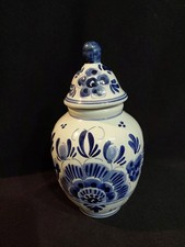 Deckel-Vase Urne  Delfts Blue