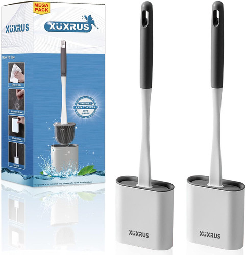 Xuxrus silicone toilet brush - toilet,