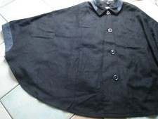 Neu / Mona Schurwolle/Polyamid Poncho-Jacke mit Knöpfe / Gr. 44 / Grautöne