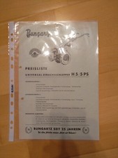 Bungartz H5 Einachser Preisliste