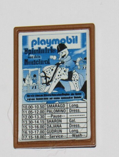 Playmobil schild zeitplan - playmobil©,