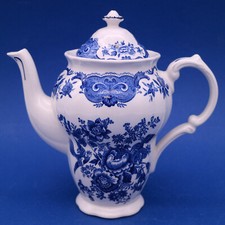 Ridgway Staffordshire England Windsor Kanne Kaffeekanne in Blau 1,0 Liter