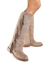 Damenstiefel Mit Fransen RQ543