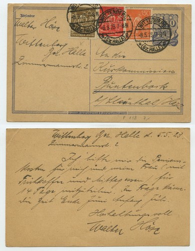 124285 ganzsache 148 zuf - 124285, p