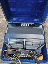 Akkordeon, Ziehharmonika diatonisch, Hohner Morino Club, schwarz, mit Koffer