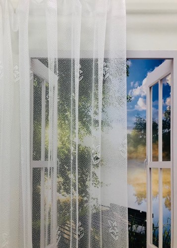 Gardinenstoff blumenfenster - gardinenstoff,