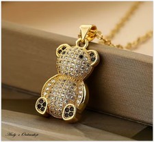 Damen Halskette Teddy Bär