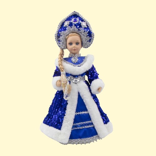 Schneemädchen in blau - 35, cm